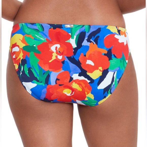 New Lauren Ralph Lauren Hipster Bikini Bottom Size 12 - Picture 2 of 7